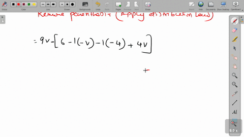 simplify-the-given-algebraic-expressions-9-v-6-v-44-v-2
