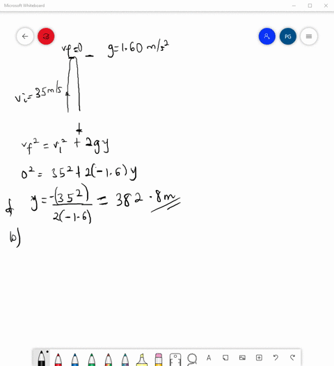 a-baseball-is-thrown-straight-upward-on-the-moon-with-an-initial-speed-of-35-mathrmm-mathrms-compute