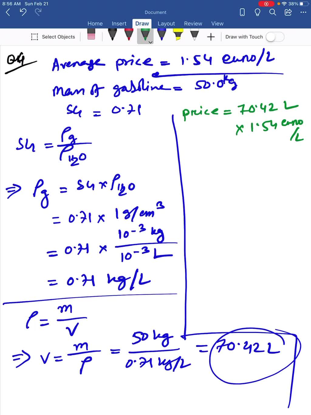 SOLVEDIn September 2014 the average price of gasoline in France was 1.