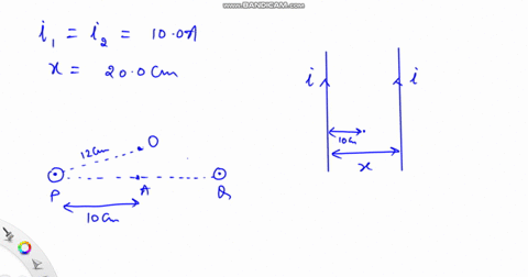 Solved Two Long Wires Carry 10 A Currents In The Directions Shown In Solved Two Long Wires Carry 10 A Currents In The Directions Shown In