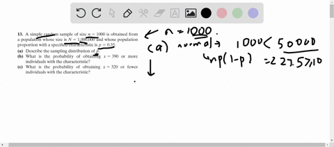 a-simple-random-sample-of-size-n1000-is-obtained-from-a-population-whose-size-is-n1000000-and-whose