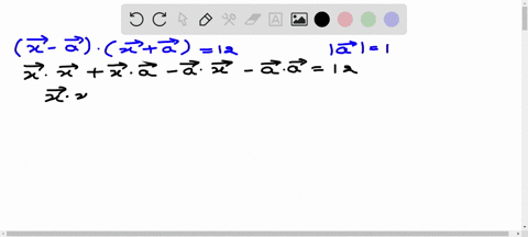 find-vecx-if-for-a-unit-vector-vecavecx-veca-cdotvecxveca12