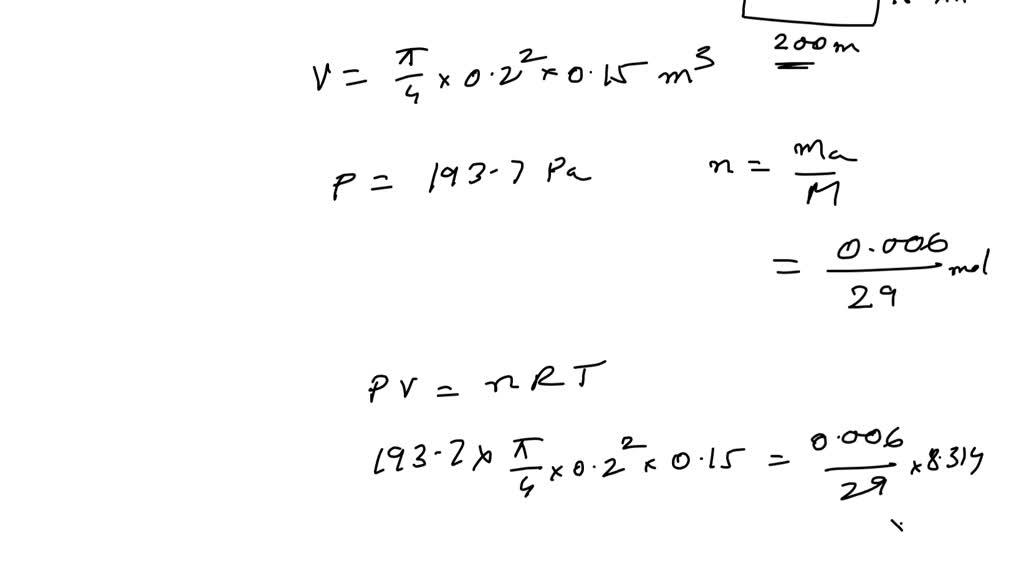 Six grams of air is contained in the cylinder shown in Fig. 3.13. The ...