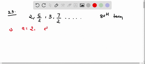 find-the-indicated-term-in-each-arithmetic-sequence-text-80th-term-of-2-frac52-3-frac72-ldots
