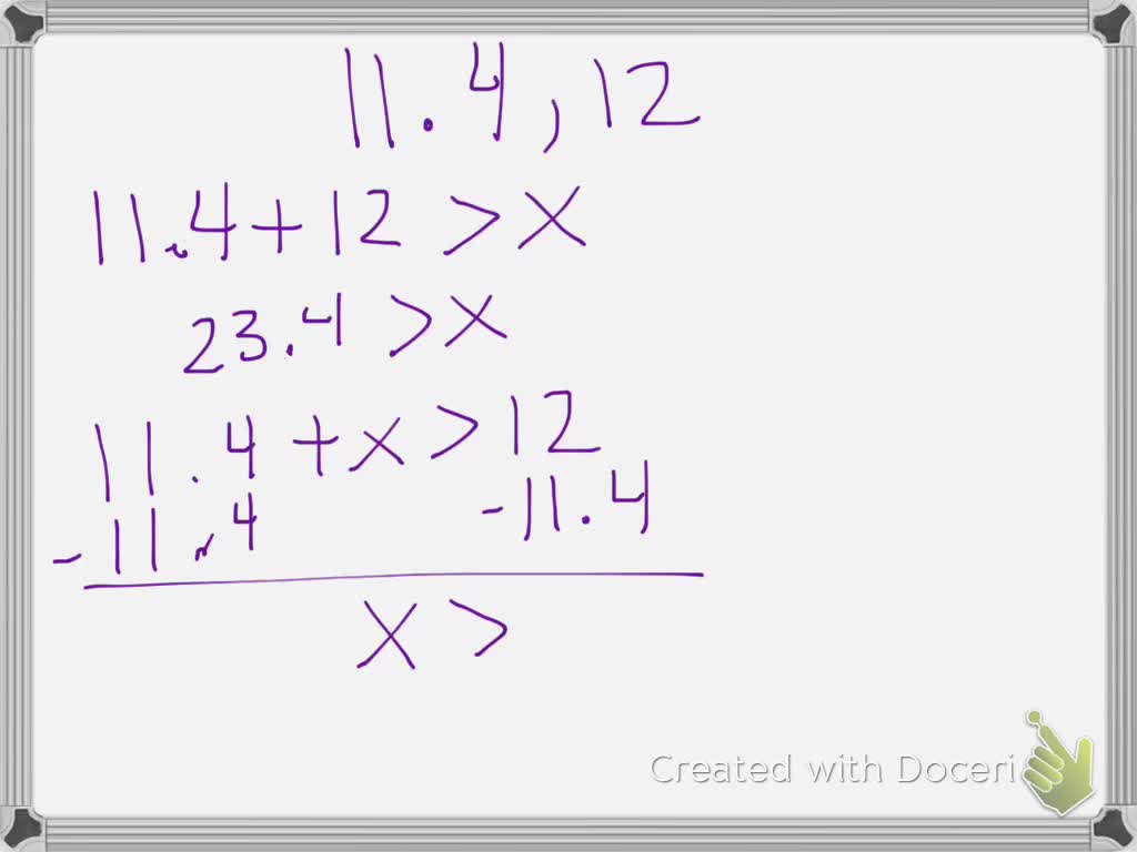 Solved The Lengths Of Two Sides Of A Triangle Are Given Find The Range