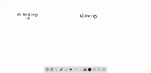 in-the-following-exercises-solve-beginarrayltext-a-x210-text-b-2-x10endarray