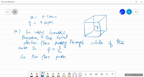 22-13-a-960-mu-c-point-charge-is-at-the-center-of-a-cube-with-sides-of-length-0500-mathrmm-a-what-is