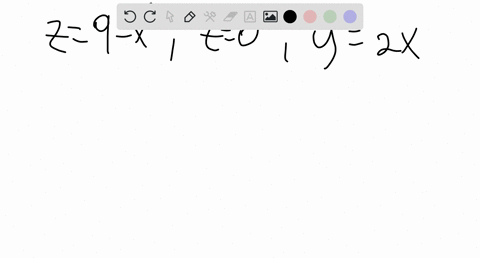 set-up-a-triple-integral-for-the-volume-of-the-solid-the-solid-bounded-by-z9-x2-z0-x0-and-y2-x-2