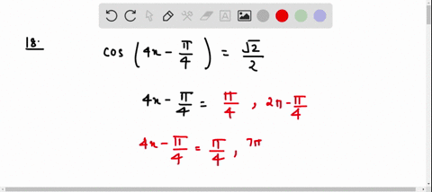 find-all-solutions-of-the-equation-cos-left4-x-fracpi4rightfracsqrt22