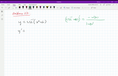 find-the-derivative-of-y-with-respect-to-the-appropriate-variable-ycsc-1leftx21right-quad-x0-2