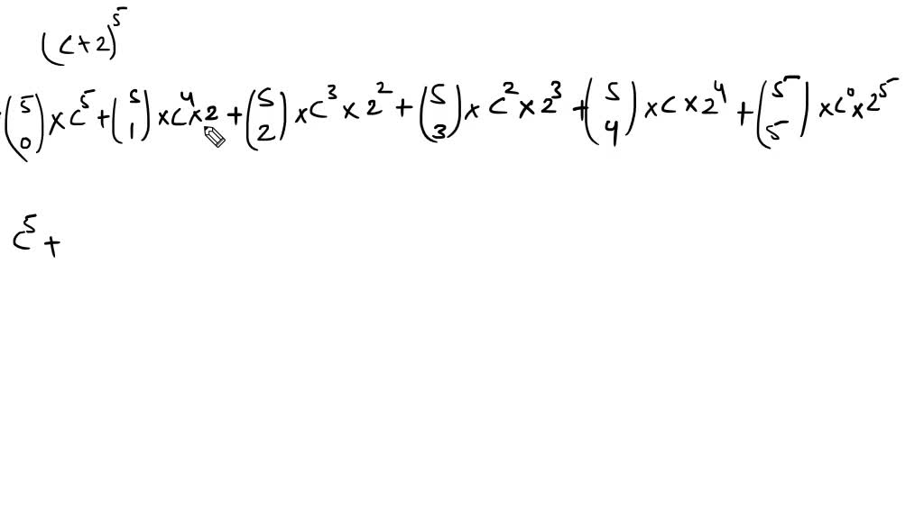 SOLVED:Use the Binomial Theorem to expand each binomial and express the ...