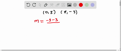 write-an-expression-for-the-slope-of-a-line-passing-through-the-points-03-and-x-9-what-value-of-x-wi