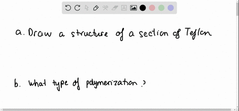 teflon-is-a-polymer-formed-by-the-polymerization-of-mathrmf_2-mathrmcmathrmcf_2-a-draw-the-structure
