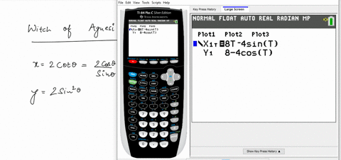 use-a-graphing-utility-to-graph-the-curve-represented-by-the-parametric-equations-witch-of-agnesi--4