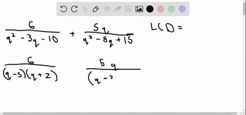 frac6q2-3-q-10frac5-qq2-8-q15