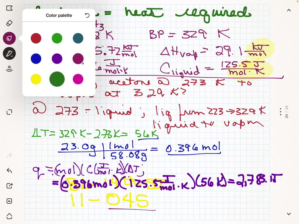 SOLVED 016 Heating curve multipart calculation 9 Points Use the table