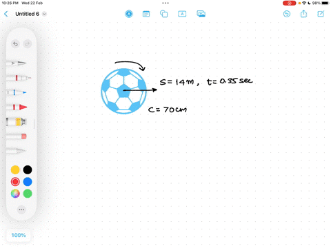a-soccer-ball-which-has-a-circumference-of-700-mathrmcm-rolls-140-mathrmm-in-335-mathrms-what-was-th