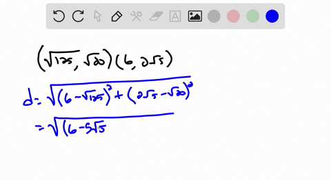 find-the-distance-between-the-points-whose-coordinates-are-given-sqrt125-sqrt2062-sqrt5