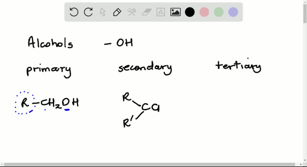 SOLVED:Distinguish Among Primary, Secondary, And Tertiary Alcohols ...