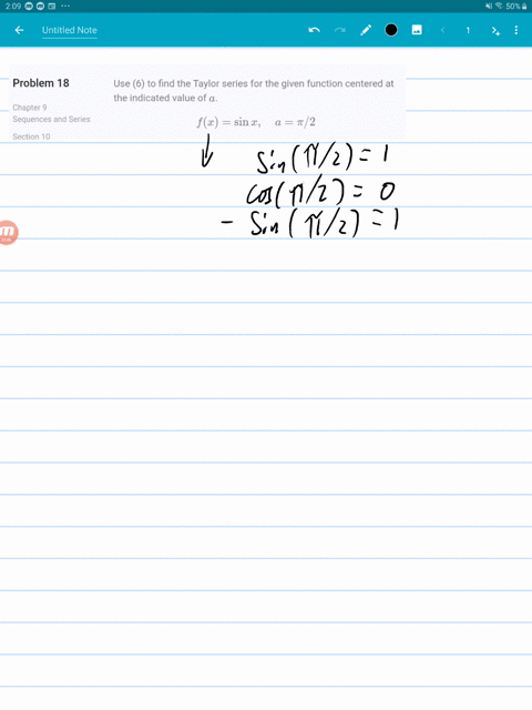 use-6-to-find-the-taylor-series-for-the-given-function-centered-at-the-indicated-value-of-a-fxsin--2