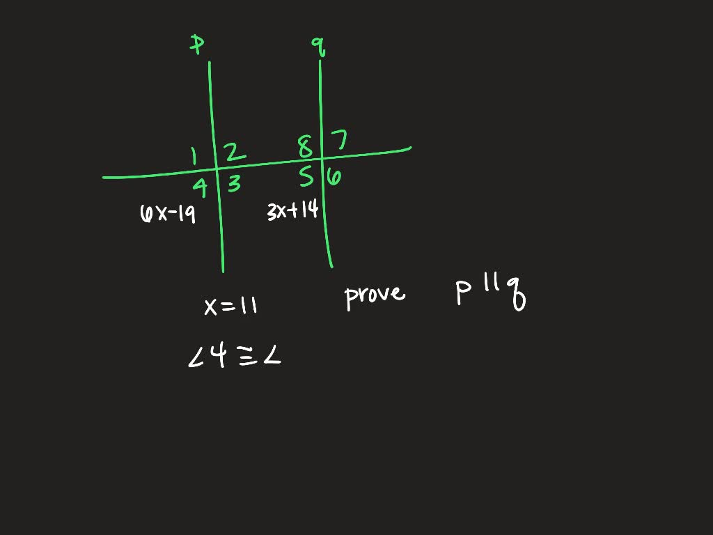 SOLVEDUse the Converse of the Corresponding Angles Postulate and the
