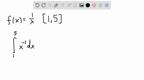 find-the-area-under-the-curve-yfx-over-the-stated-interval-fxfrac1x-15