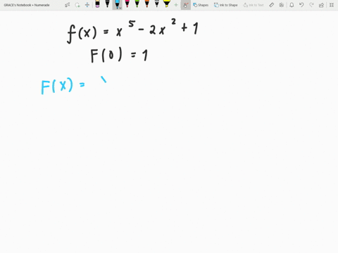 SOLVED:For the following functions f, find the anti-derivative F that ...