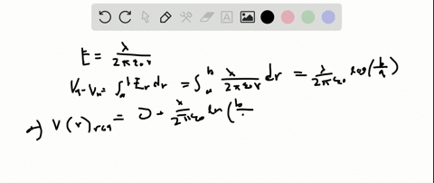 Solved A Capacitor Is Made From Two Hollow Coaxial Copper Cylinders One Inside The Other There Is Air In The Space B