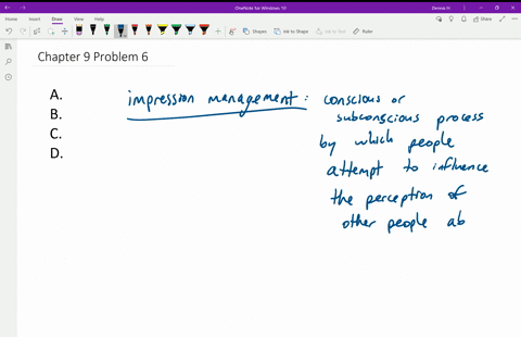 which-of-the-following-best-describes-the-impression-management-strategy-of-aligning-actions-a-adher