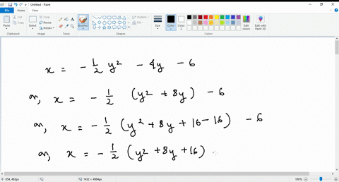 graph-each-parabola-give-the-vertex-axis-of-symmetry-domain-and-range-x-frac12-y2-4-y-6-2