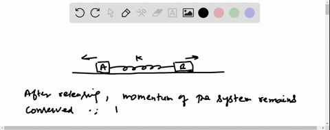 when-two-blocks-a-and-b-coupled-by-a-spring-on-a-frictionless-table-are-stretched-and-then-released-