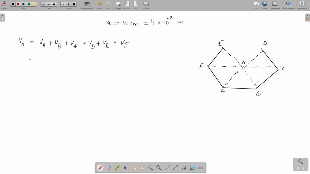 ⏩SOLVED:A regular hexagon of side 10 cm has a charge 5 μC at each ...