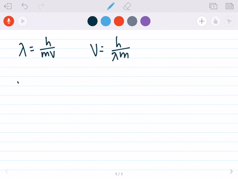 what-velocity-would-an-electron-mass-911-times-10-31-mathrmkg-need-for-its-de-broglie-wavelength-to-