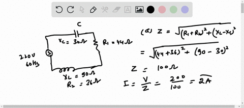 as-shown-in-fig-35-3-a-series-circuit-connected-across-a-200-mathrmv-60-mathrmhz-line-consists-of-a-