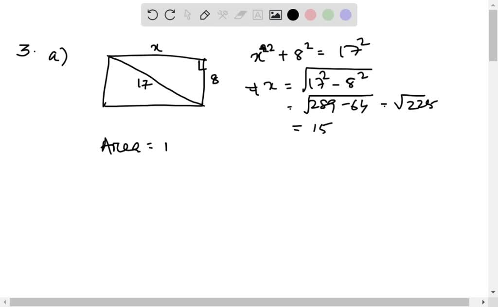 SOLVED:Show That The Area Of Square A B C D Equals The Area Of ...