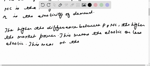 why-is-the-ratio-of-the-monopolys-price-to-its-marginal-cost-p-mathrmmc-smaller-the-less-elastic-the