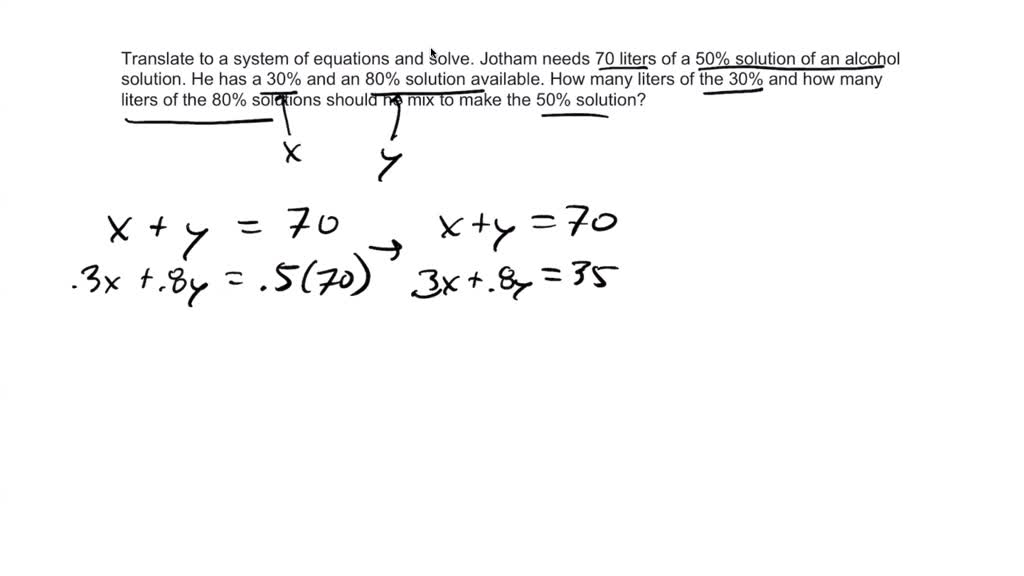 Solved For Problems 61 80 Solve Each Problem By Using A System Of Equations One Solution