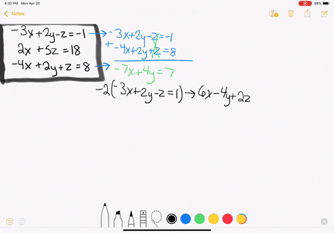 verify-that-each-system-of-equations-has-the-indicated-solution-leftbeginaligned-3-x2-y-z-1-2-x5-z-1