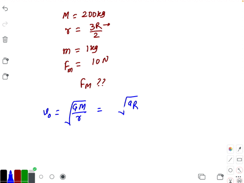 a-research-satellite-of-mass-200-mathrmkg-circles-the-earth-in-an-orbit-of-average-radius-3-r-2-wher