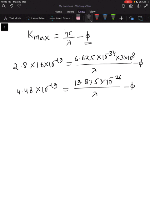 SOLVED:The maximum electron energy in a photoelectric experiment is 2.8 ...