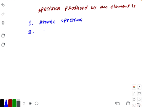 the-spectrum-produced-from-an-element-is-a-atomic-spectrum-b-line-spectrum-c-absorption-spectrum-d-a