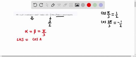 if-0alpha-betapi-and-cos-alphacos-beta-cos-alphabetafrac32-then-sqrt3-sin-alphacos-alpha-is-equal-to