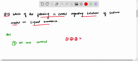which-of-the-following-is-correct-regarding-solutions-of-sodium-metal-in-liquid-ammonia-1-the-soluti