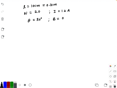 a-square-coil-of-side-10-mathrmcm-consists-of-20-turns-and-carries-a-current-of-12-mathrma-the-coil-