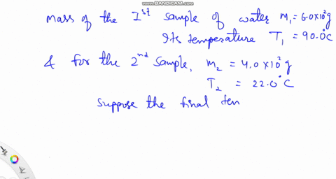 a-60-times-102-mathrmg-sample-of-water-at-900circ-mathrmc-is-mixed-with-400-times-102-mathrmg-of-wat