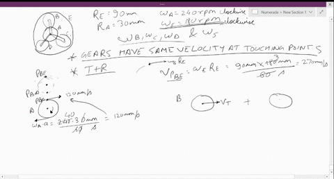 in-the-planetary-gear-system-shown-the-radius-of-gears-a-b-c-and-d-is-30-mathrmmm-and-the-radius-of-