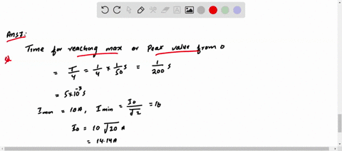the-rms-value-of-an-ac-of-50-mathrmhz-is-10-mathrma-the-time-taken-by-an-alternating-current-in-reac