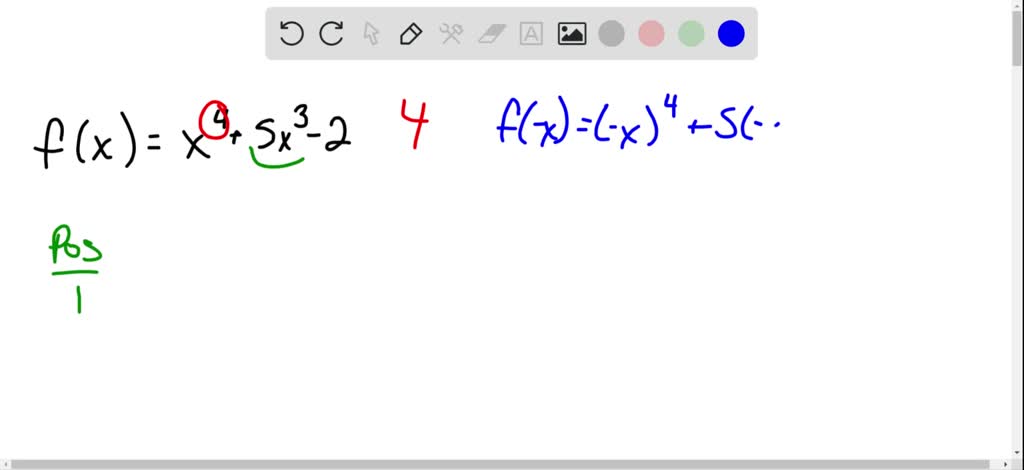 SOLVED:In Problems 21–32, tell the maximum number of real zeros that ...