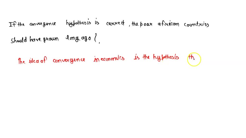 the convergence hypothesis