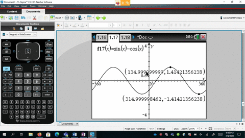 a-use-a-graphing-utility-to-graph-the-function-and-approximate-the-maximum-and-minimum-points-to--11